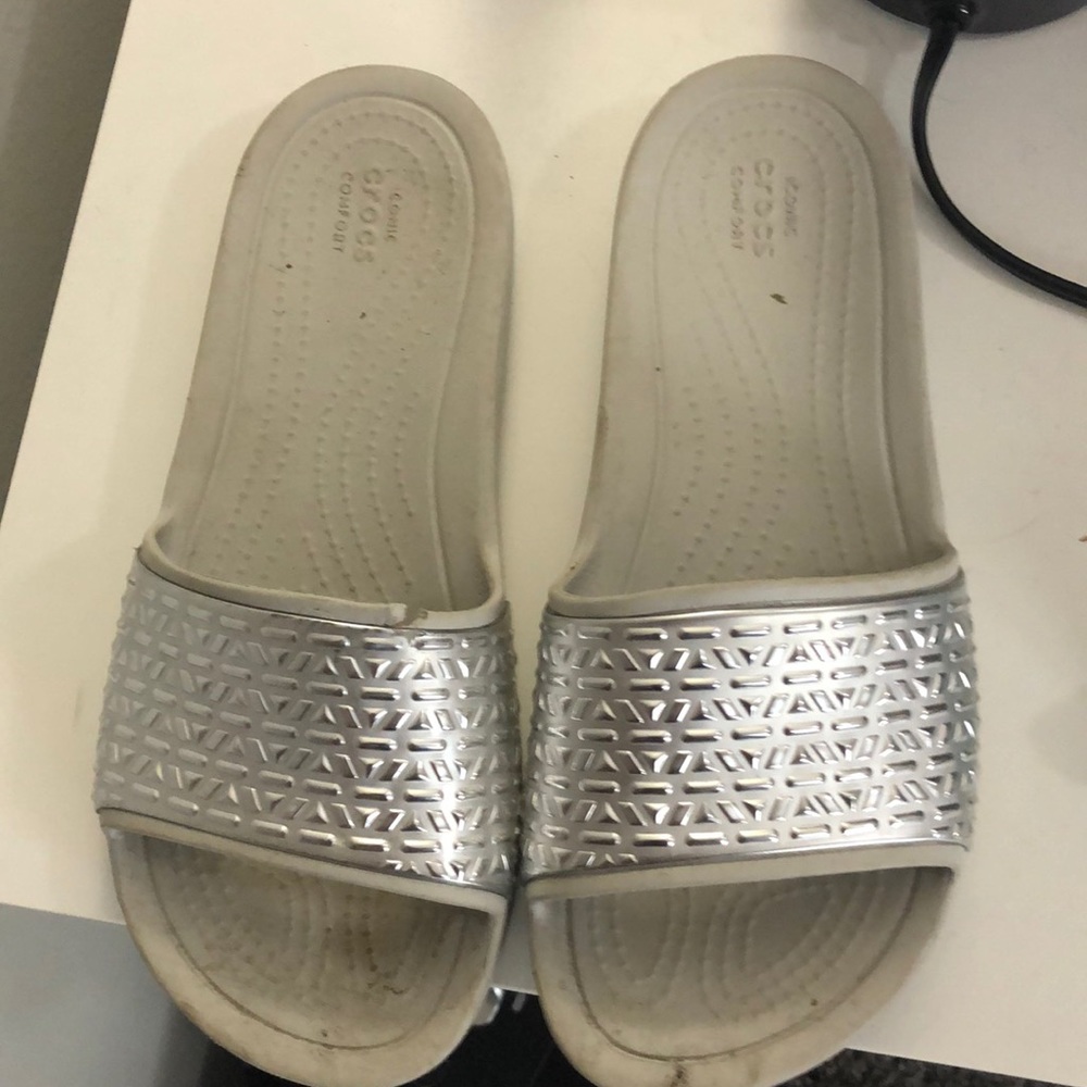 Stylish croc slides